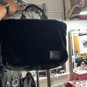 DKNY SOFT FUR TOTE